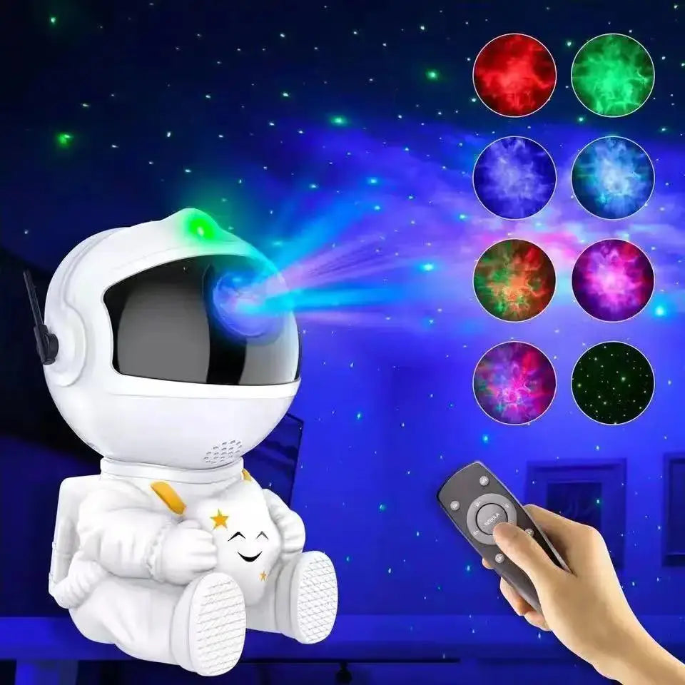 Rocket Astronaut LED Star Galaxies Projector Light