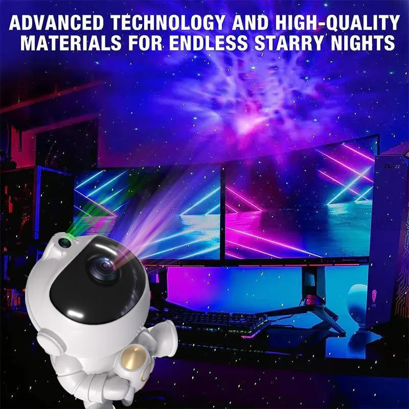 Rocket Astronaut LED Star Galaxies Projector Light